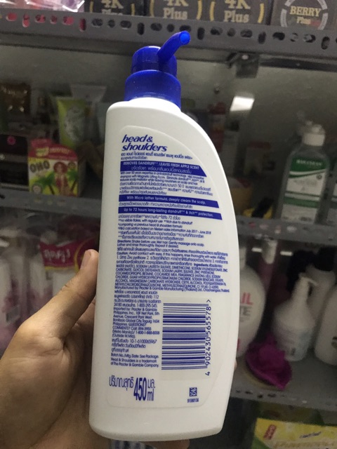 Dầu gội trị gàu Head & Shoulders hương táo 480ml (Thái Lan)