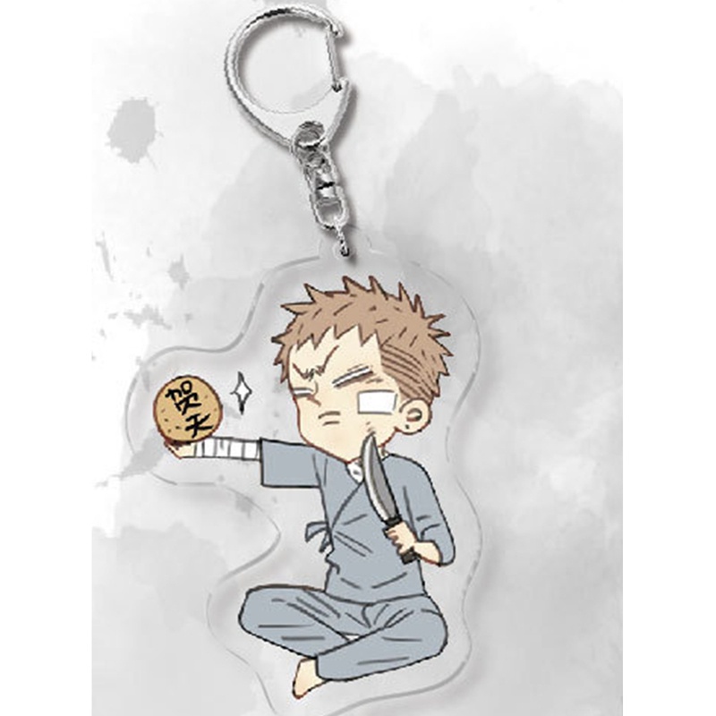 Móc khóa PVC trong suốt họa tiết hoạt hình HHDZ Anime 19 Days