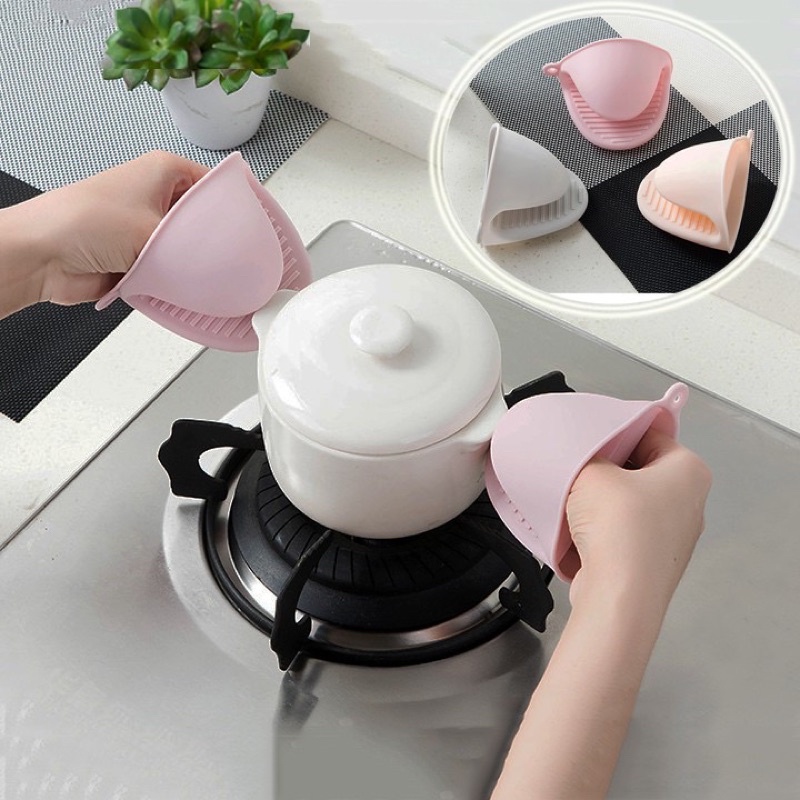 Set 2 miếng kẹp nhấc nồi chống nóng silicon tiện dụng
