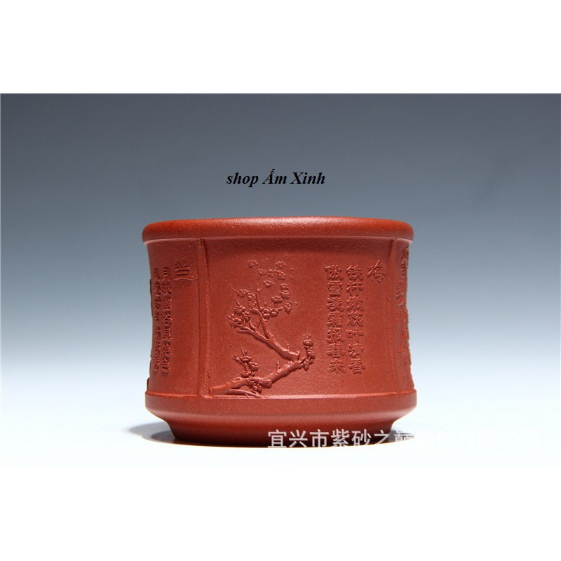 Chén Tử Sa Nghi Hưng Tùng Cúc Trúc Mai 90 ml (Thanh Thủy Nê)