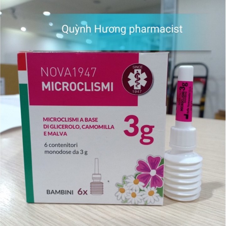 Ống thụt MICROCLISMI 3G hộp 6 ống dành cho bé