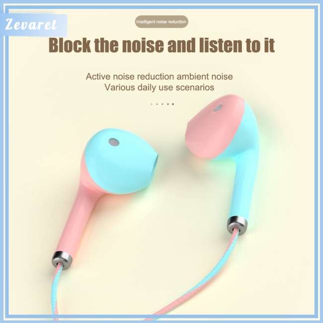 Tai Nghe Nhét Tai Zevaret A12 Có Micro Âm Thanh Hifi Chống Ồn Cho Điện Thoại Thông Minh