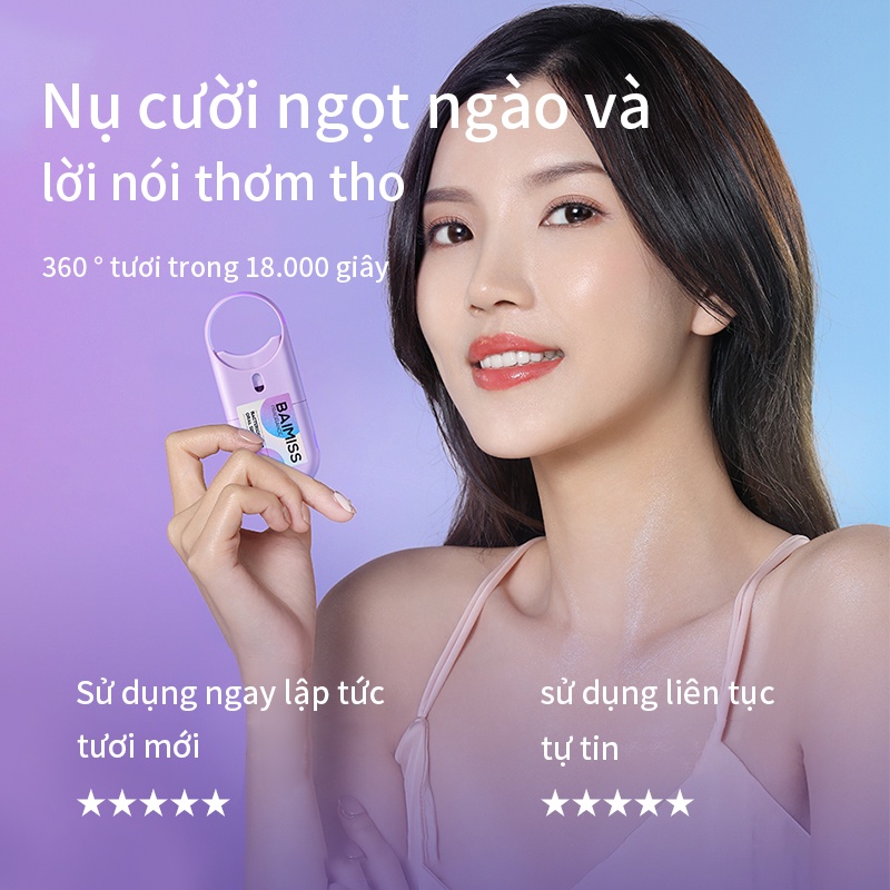 Chai xịt thơm miệng kháng khuẩn BAIMISS 10ml