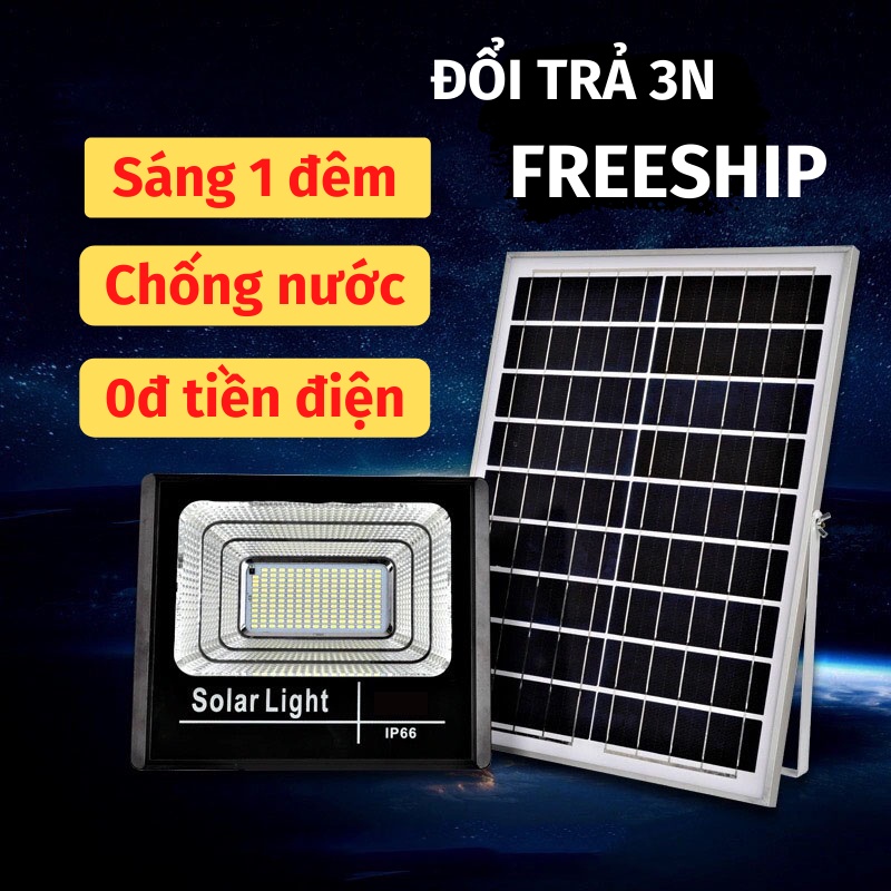  Đèn Pha Led, Đèn Năng Lượng Mặt Trời Siêu Sáng - AUTO BEN