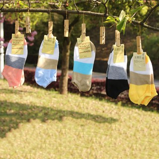 Vớ cotton ngắn 3 màu cho nữ