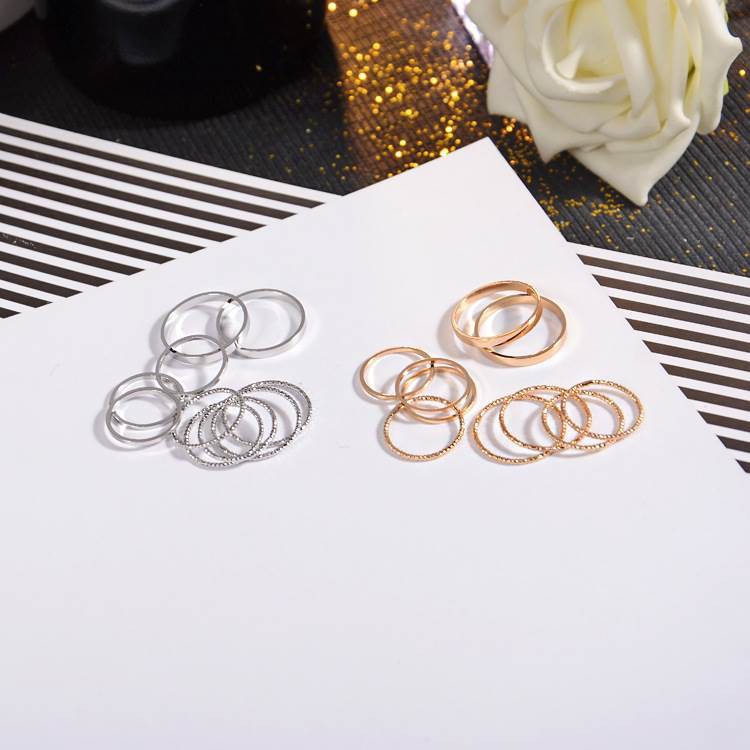 Set 10 Nhẫn Phong Cách Hàn Quốc B16 Xinh Xắn