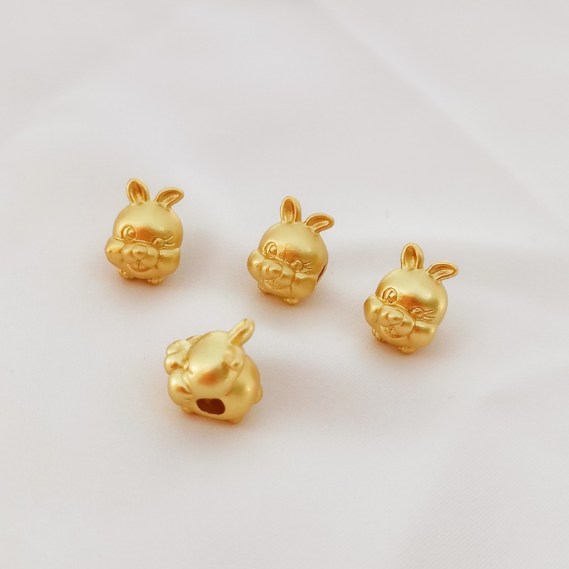 Hạt Xỏ Lỗ Lớn Bằng Đồng DIY Nhiều Màu Sắc Dùng Làm Vòng Đeo Tay