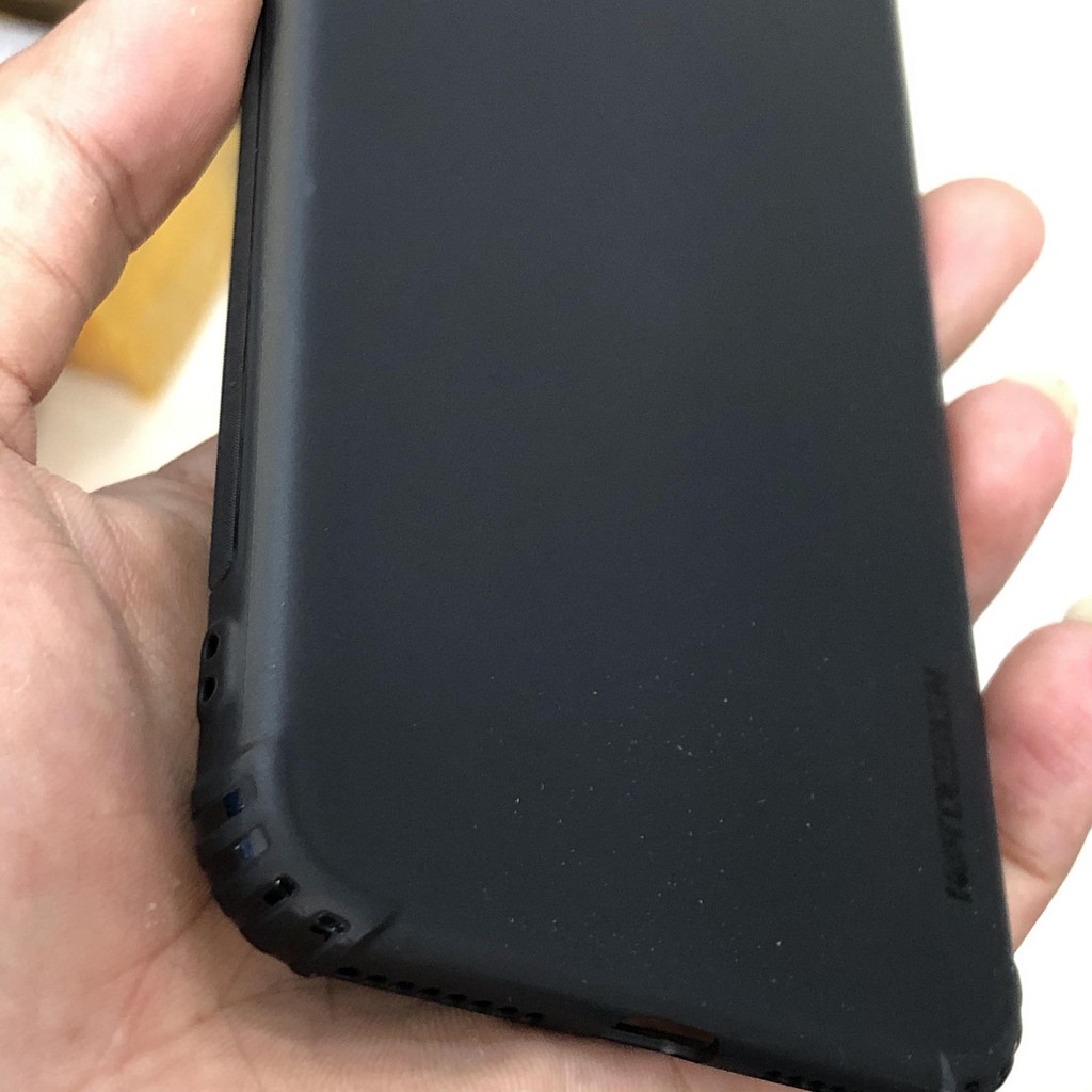 Ốp lưng iphone chống sốc KST đen siêu bền, ốp silicon chống bám vân tay, chống trơn bảo vệ điện thoại - KLH