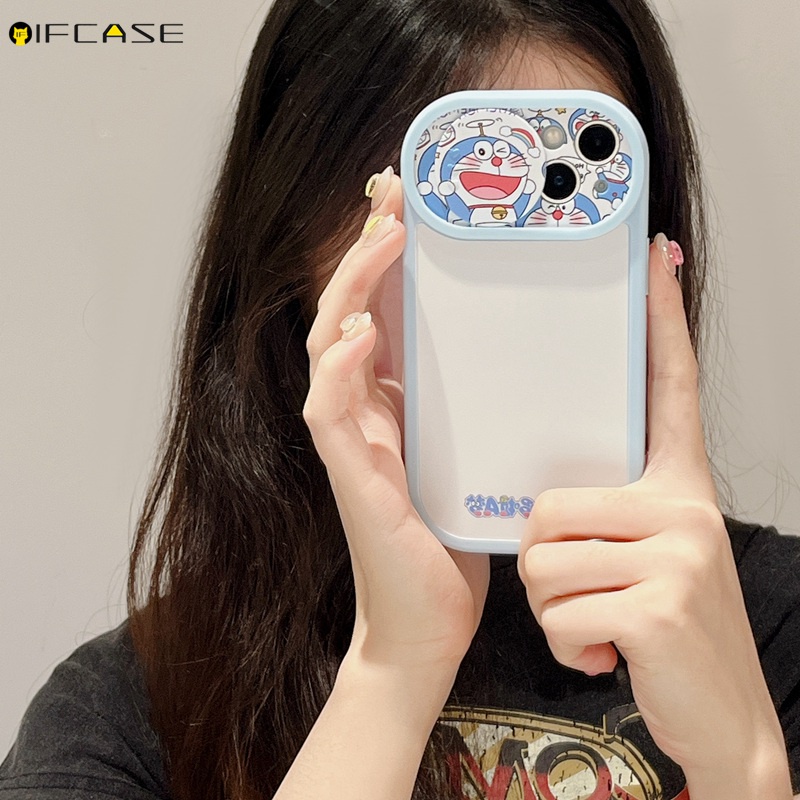 Ốp Điện Thoại Dẻo Họa Tiết Hoạt Hình Doremon Dễ Thương Chống Sốc Cho iPhone 13 12 11 Pro Max XS Max XR X