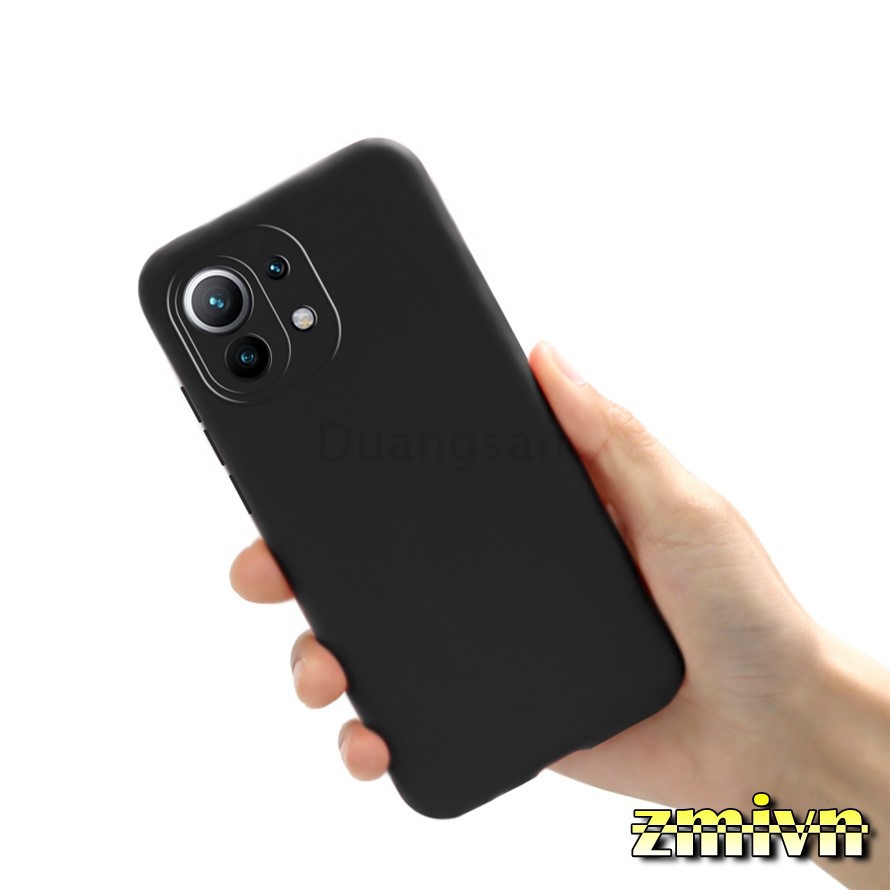 Ốp lưng dẻo TPU Xiaomi Mi 11 lite / K40 K40 pro  đen mềm mịn (Đen)