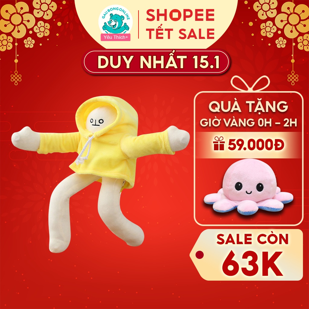 Người Chuối Banana Man Nhồi Bông Trầm Cảm Đáng Yêu Cao Cấp Gấu Bông Online