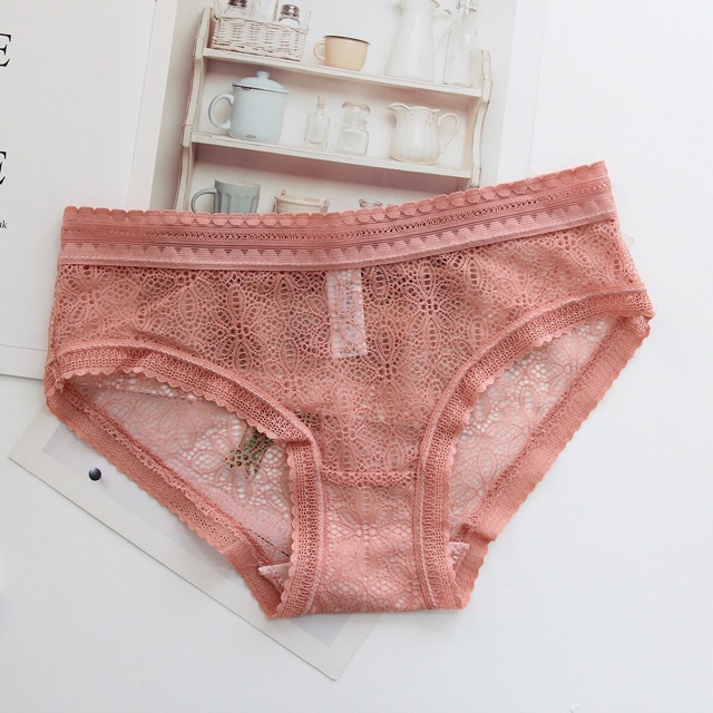 [Mã WASTDEP giảm 5K đơn bất kì] Quần Lót Ren Lưới Họa Tiết Hoa Mềm Thoáng Khí Lót Cotton Thấm Hút Mồ Hôi P057 | BigBuy360 - bigbuy360.vn