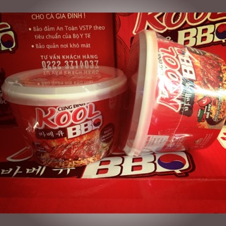 2 Hộp Mì Trộn Cung Đình Kool BBQ 105g - New