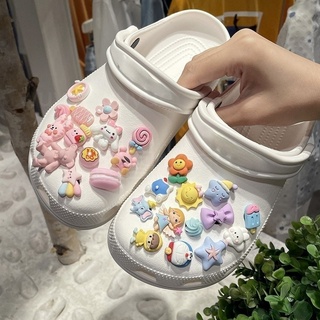 （sticker 3d set 8/10 pcs+） charm gắn dép cross dép sục, dép cá sấu sandal-aa05