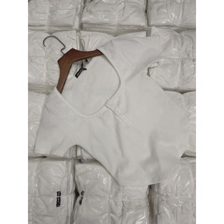 Áo Thun Nữ Cổ Trụ Cài Cúc Vạt Bầu Chất Len Gân Co Giãn Ôm Body Thời Trang CinZy SG