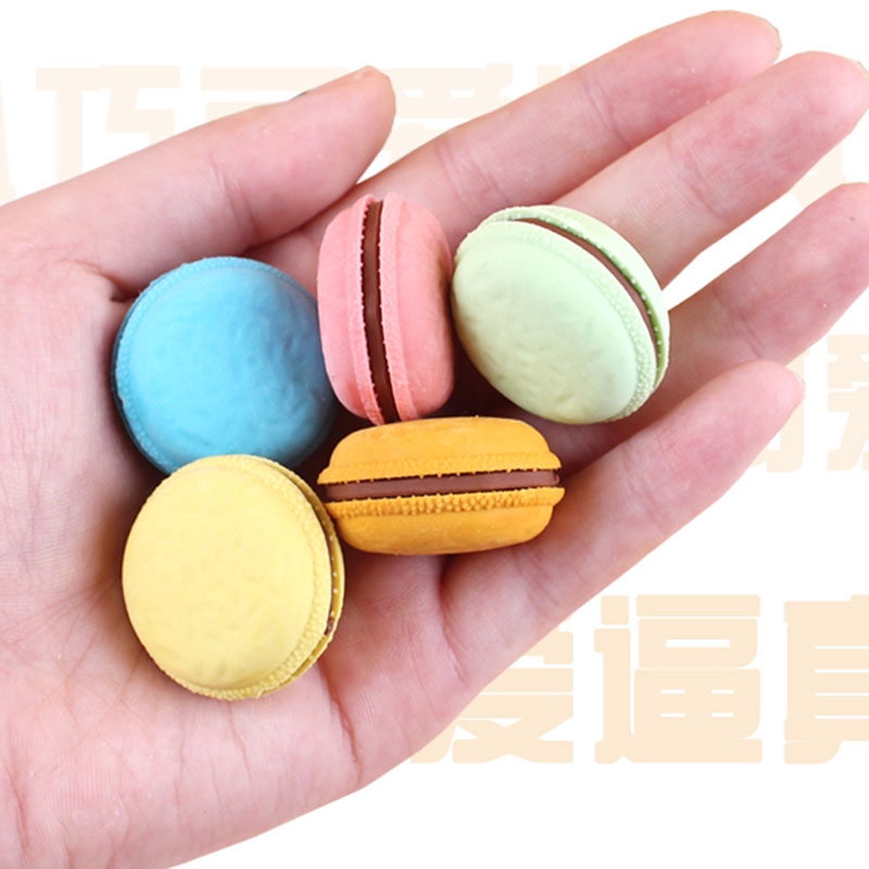 Cục tẩy hình bánh macaron dễ thương