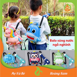 Ba lô súng bắn nước, đồ chơi ngoài trời cho bé