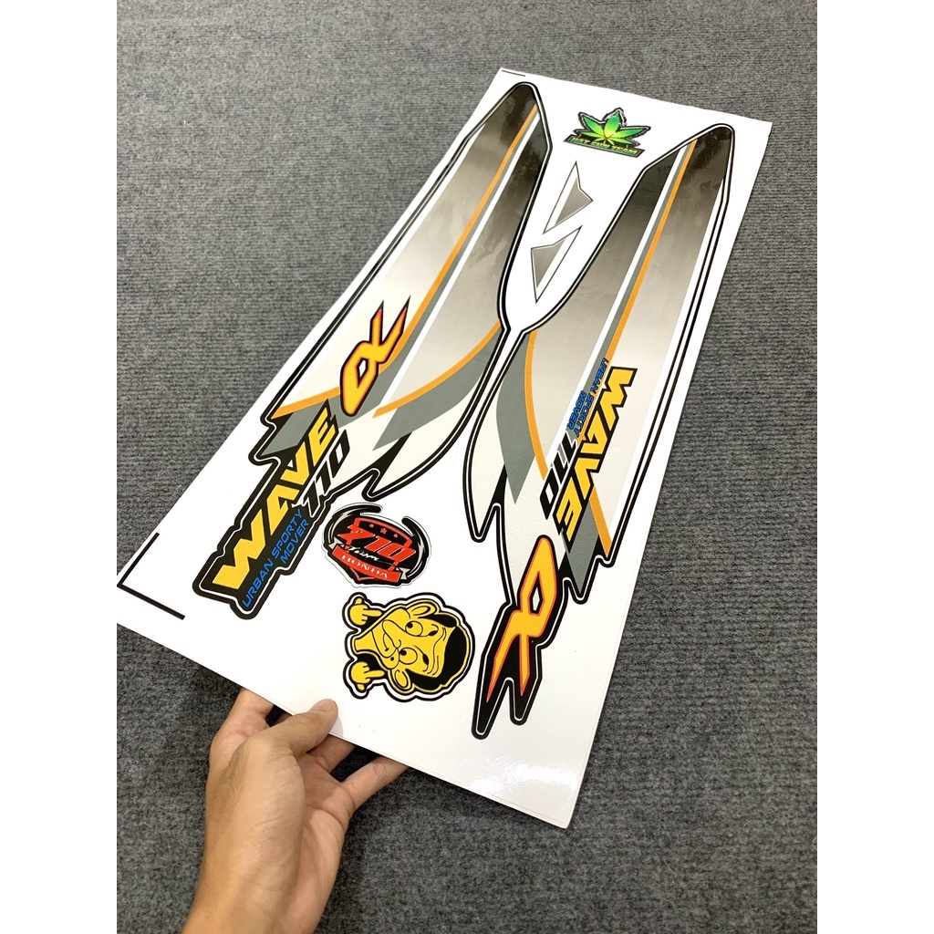 Tem Rời Wave Alpha 100/50cc - 110 Wave A - Cam Kết 3 Lớp Siêu Đẹp