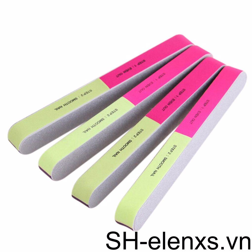 Dụng Cụ Đánh Bóng Móng Tay 7 Mặt Nhiều Màu Sắc Chuyên Nghiệp