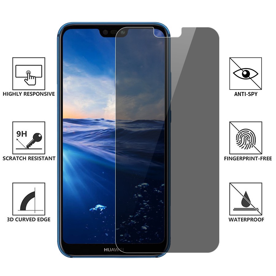 Kính cường lực chống nhìn trộm cho Huawei glass NOVA 2 2S 3 3i 3E 4 4E P10 Plus P20 PRO P30 MATE 20 10 9 8 Y7 2018 Y9-2019 glass