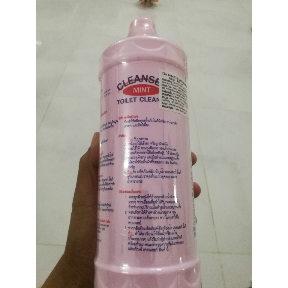 Dung dịch tẩy Toilet tẩy cực mạnh Cleanser Mint, Thái Lan 1000ml Điện Máy Hải Đăng HN