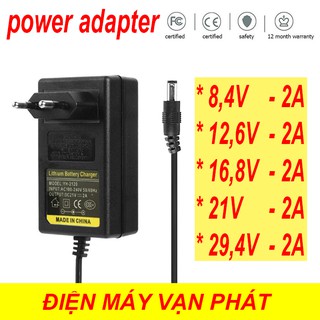 CNP Sạc 5S 21V 2A sạc pin lion 5s 18V, 2S 8,4V, 3S 12,6V, 4S 16,8V báo đầy, Sạc 5S 21V - 2A dùng cho pin Li-ion