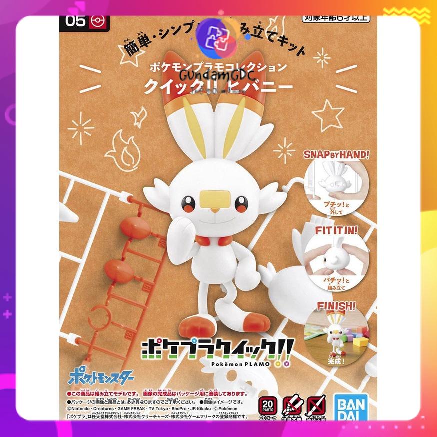 Bandai mô hình Pokemon PLAMO COLLECTION QUICK!! SCORBUNNY 4573102615558