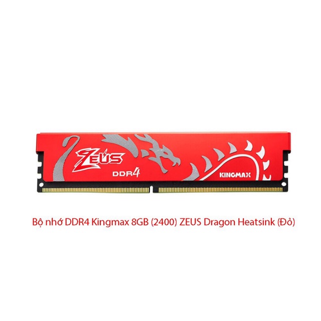 Ram PC KingMax Zeus Dragon DDR4 8GB/4GB Bus 2400, tản nhiệt- nâng cấp máy tính NEW, bảo hành 36tháng | WebRaoVat - webraovat.net.vn