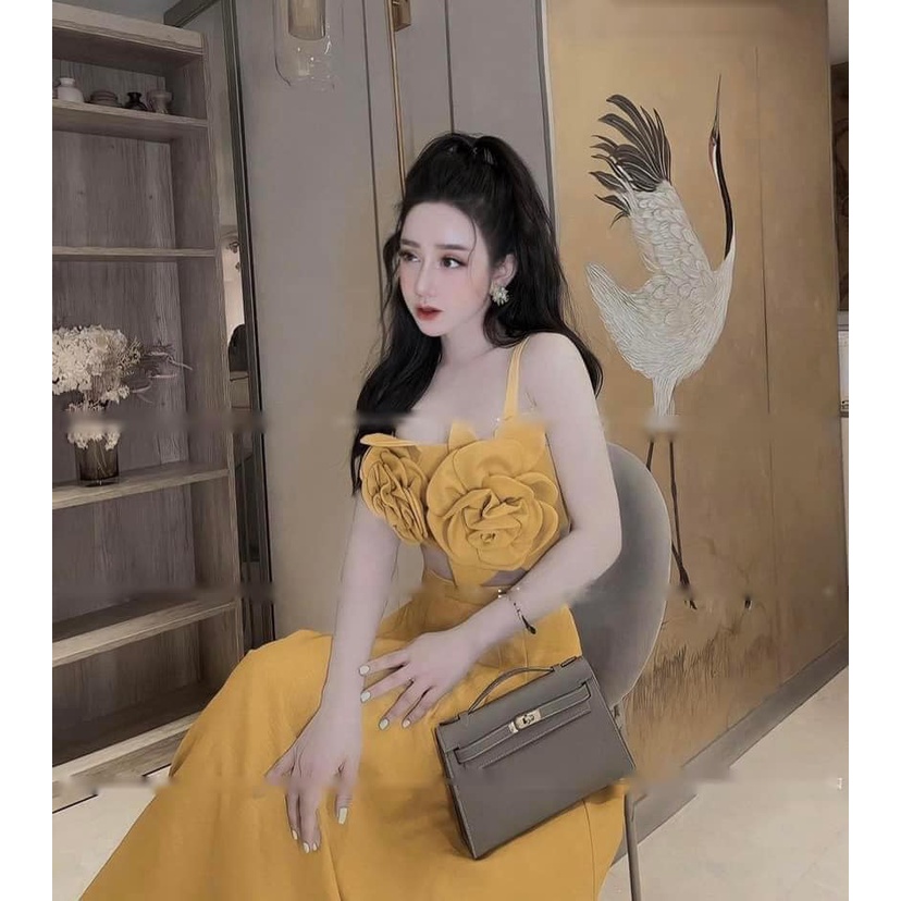 LINH CAVALI- SET LINEN TAG HOA 2 MÀU