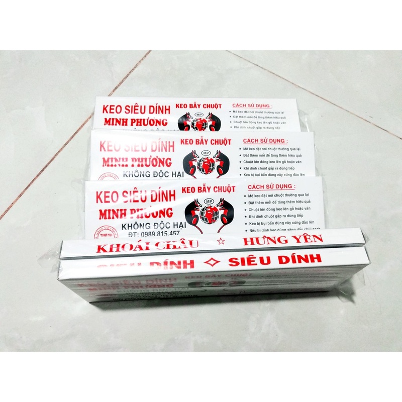 Keo chính chuột Minh Phương siêu dính hàng nhiều keo có thể dùng nhiều lần