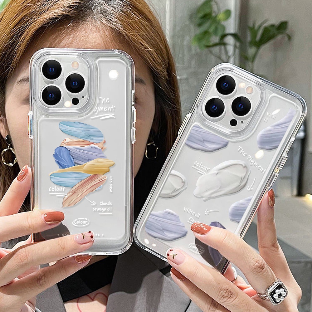 Ốp Điện Thoại Trong Suốt Thời Trang Cho iphone 11 13 7 8 Plus 12 13Pro Max X XS Max 7 8 SE 2020