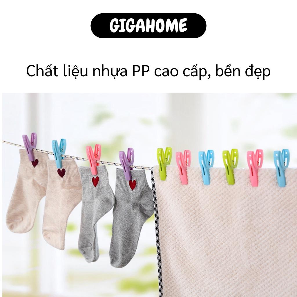 Kẹp Quần Áo GIGAHOME Combo 20 Kẹp Nhựa Phơi Quần Áo Tiện Lợi, Chống Trượt, Xoay 360 Độ 5117