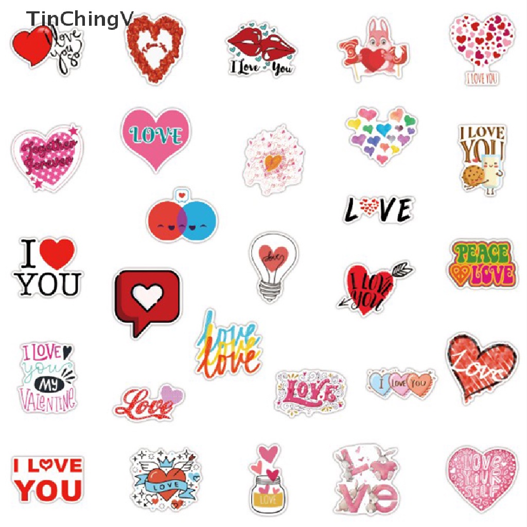 Bộ 50 Miếng Dán Dùng Trang Trí Ván Trượt / Guitar DIY