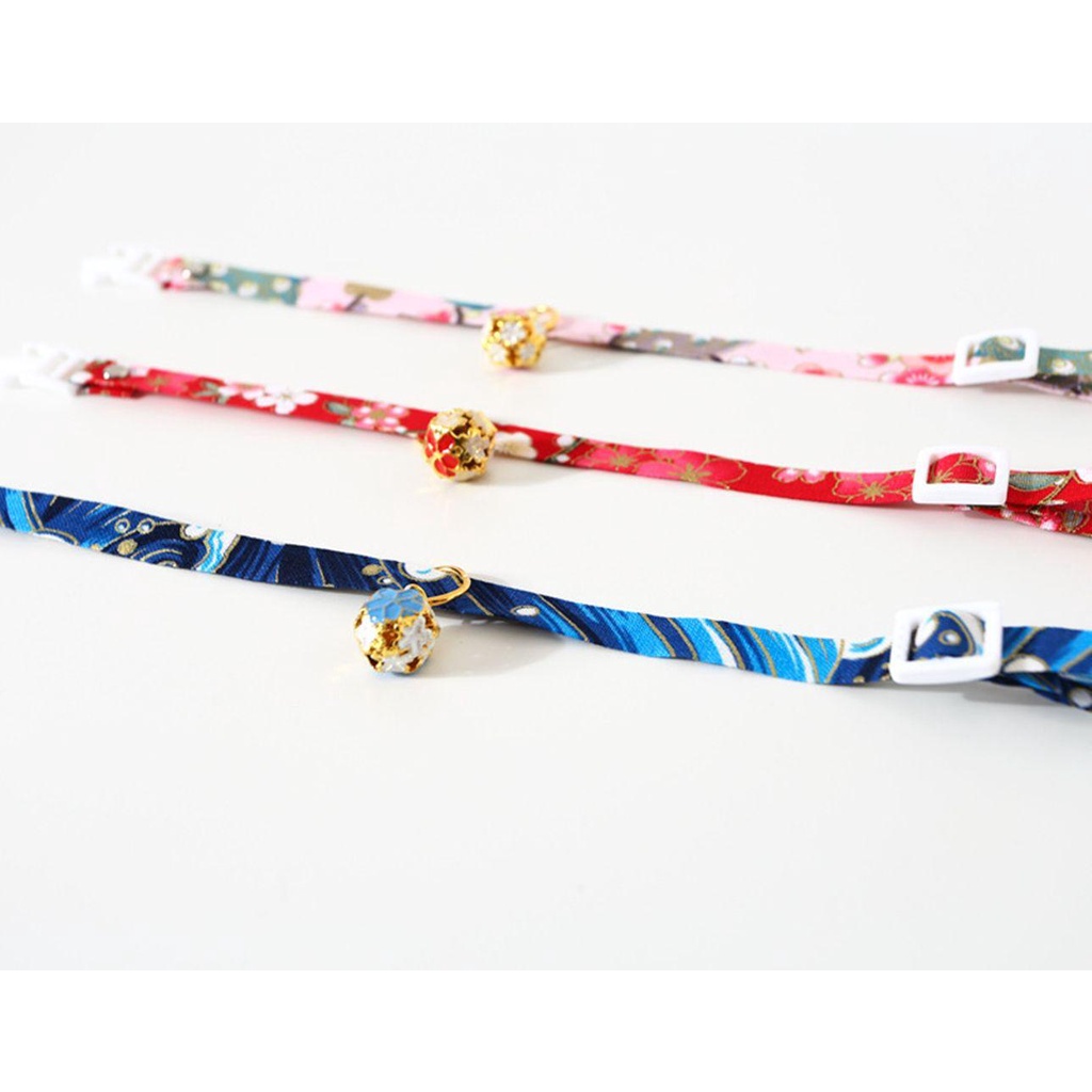 Vòng Cổ Có Chuông Điều Chỉnh Được Phong Cách Nhật Bản Cho Mèo Cưng