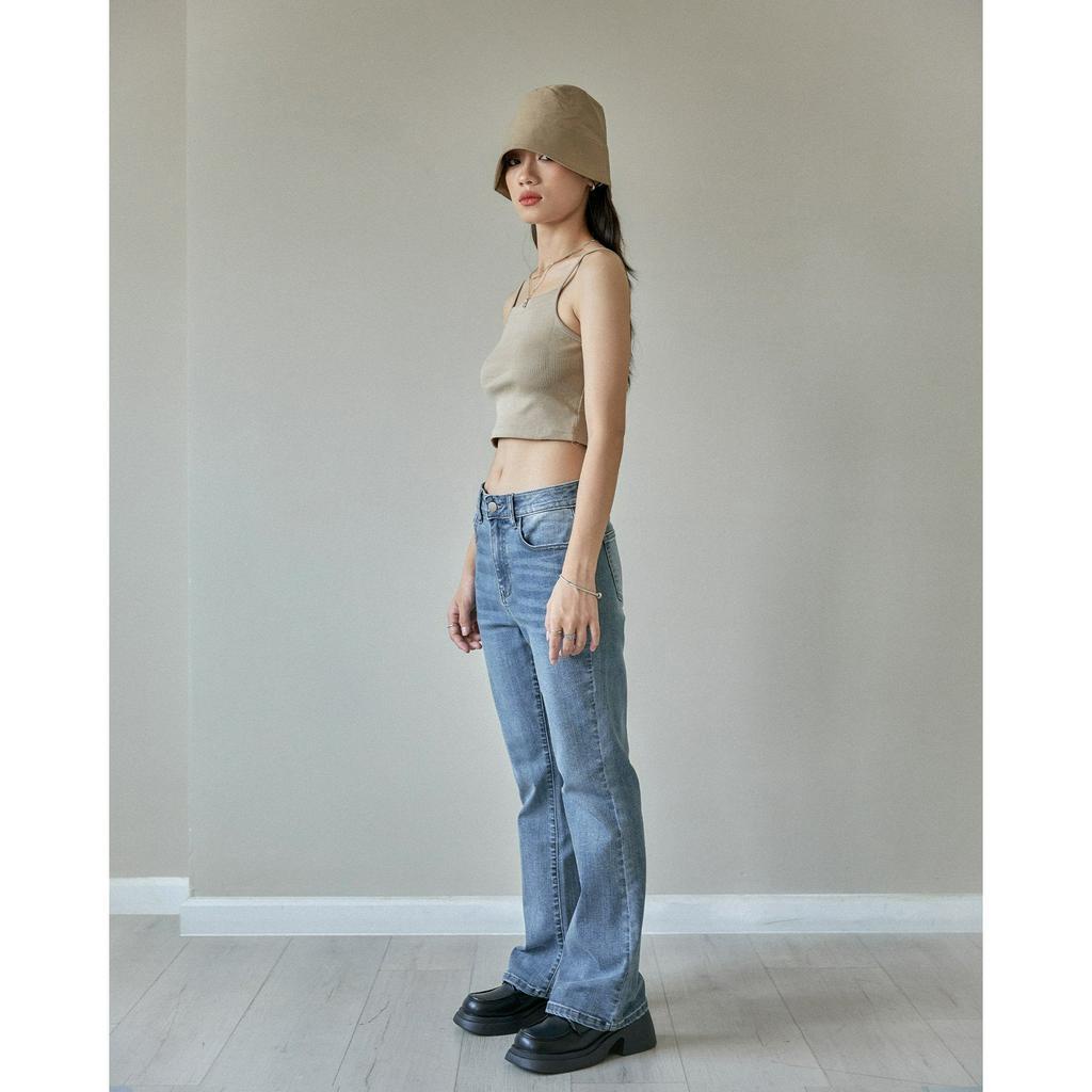 Quần Loe Nữ Lưng Cao Hack Dáng Chất Jeans Co Dãn Hot Trend 2023