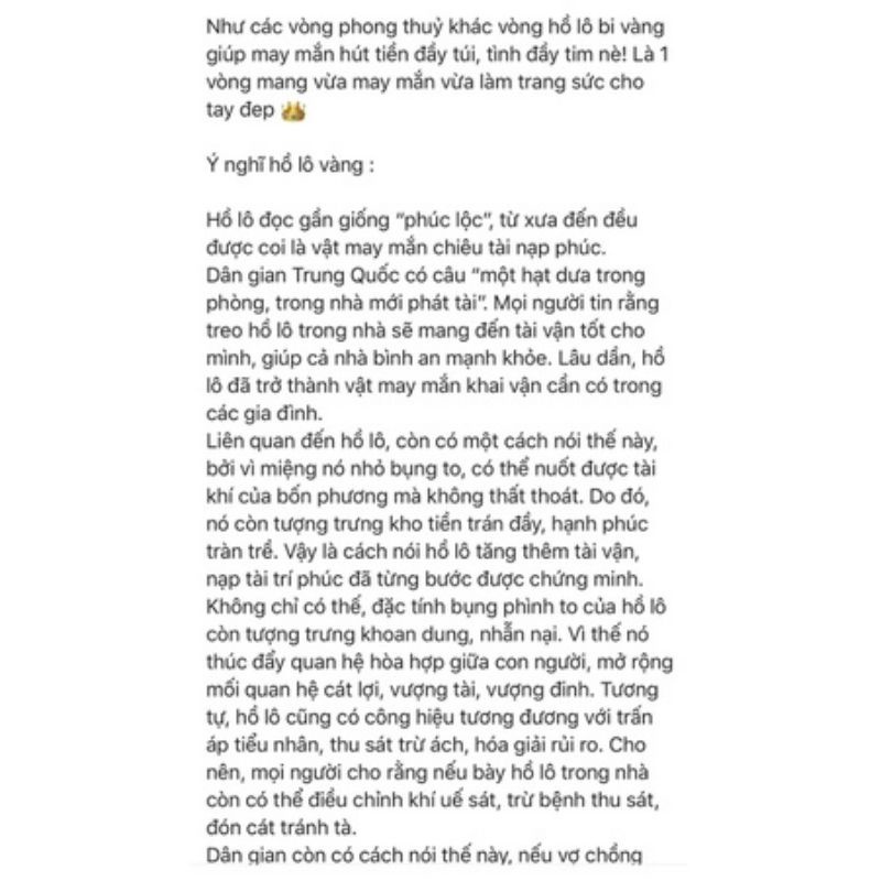 Vòng Tay Hồ Lô May Mắn Thái Lan