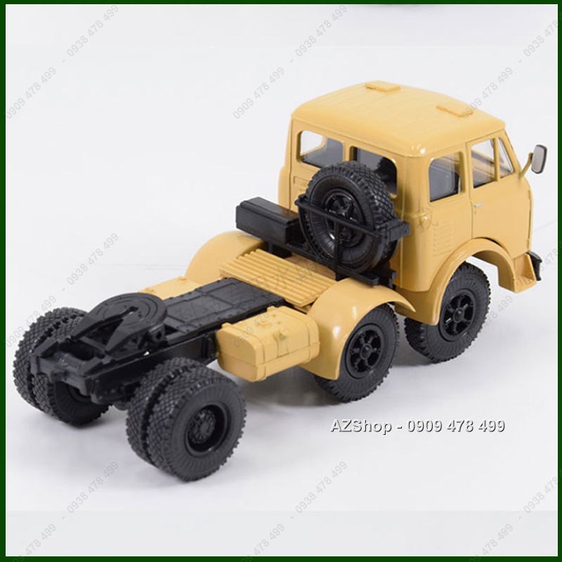 Mô Hình Hoàn Thiện Đầu Kéo MAZ 520 6x6 Nga - Tỉ Lệ 1:43 - Vàng Cát