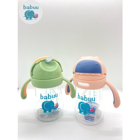 Bình tập uống PPSU nắp bật Babuu có van chống sặc cho bé