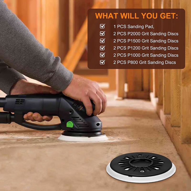 Đĩa Chà Nhám 6 Trong 150mm Nhiều Lỗ Cho BO5041 M9202B