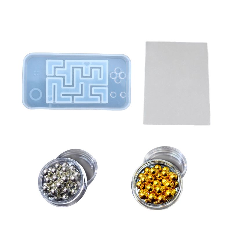 Sa Khuôn Silicon Hình Mê Cung 3D Tự Làm Mặt Dây Chuyền / Móc Khóa Tiện Dụng