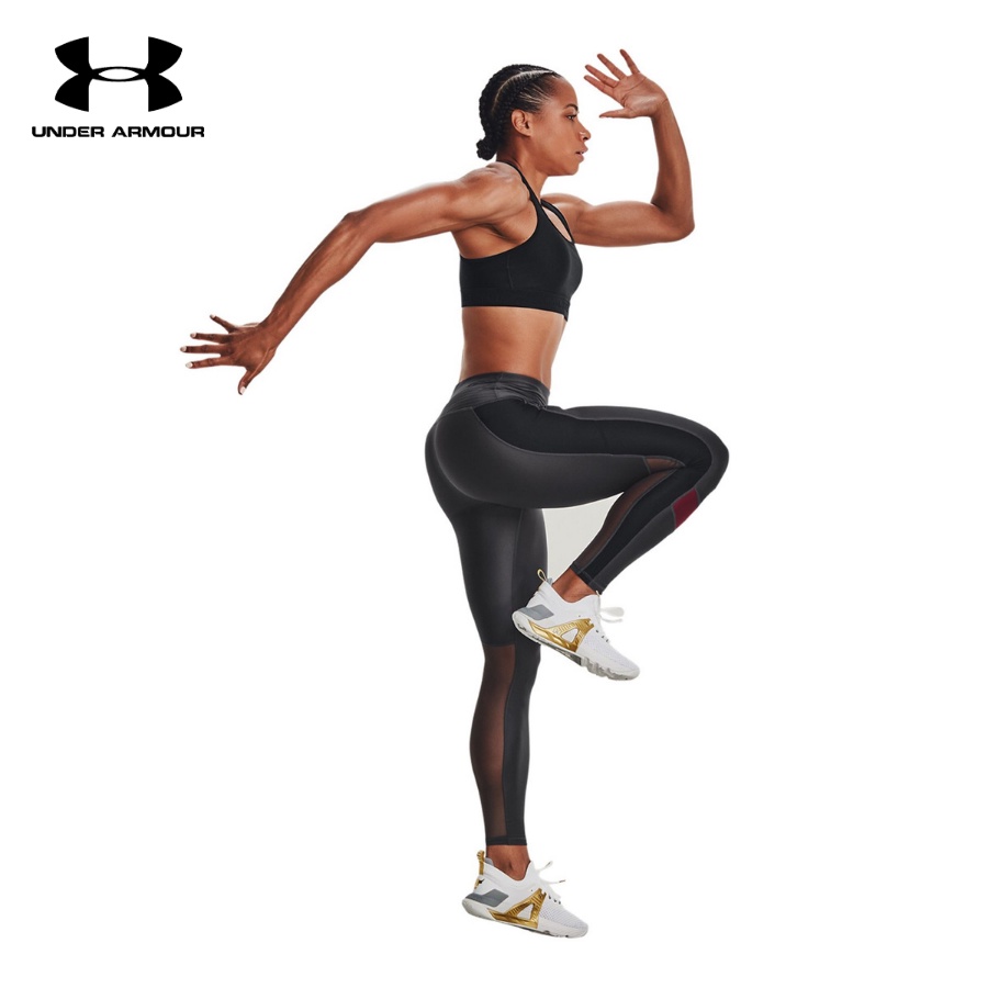 Quần legging thể thao nữ Under Armour Project Rock HeatGear® No-Slip Waistband Full-Length - 1369258-010