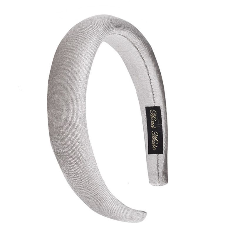 Flgo Băng Đô Bằng Vải Nhung Dày Dặn Màu Sắc Kẹo Ngọt Họa Tiết Hình Học Dành Cho Nữ