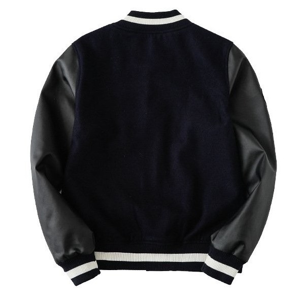 [HÀNG ORDER - FULL TAG] 🔥 Áo Bomber M.L.B N.Y Tay Da Cúc Vàng Logo Thêu Unisex Nam Nữ 🔥 | BigBuy360 - bigbuy360.vn