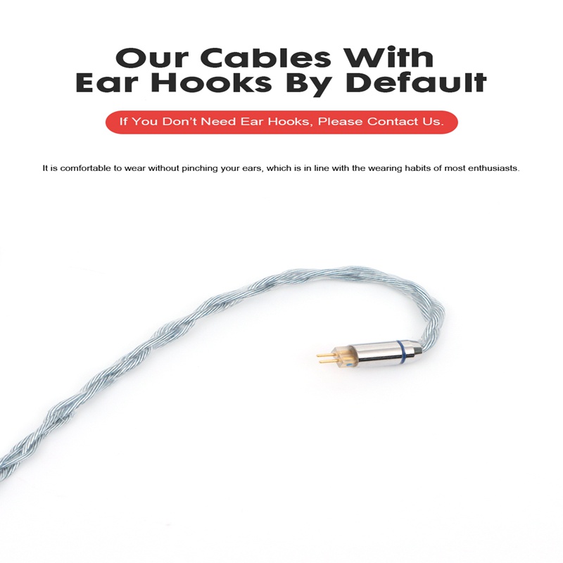 Xinhs Dây Cáp Tai Nghe Graphene 8 Sợi Đồng Mạ Bạc Cho SE846 ZSN UE ES10