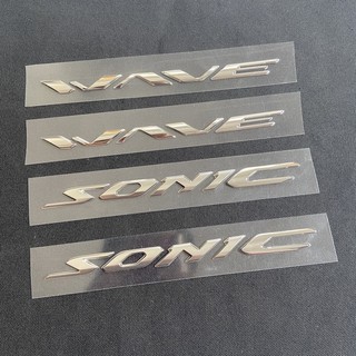 Bộ tem chữ nổi zin logo sonic - wave - tem chữ nổi wave - sonic