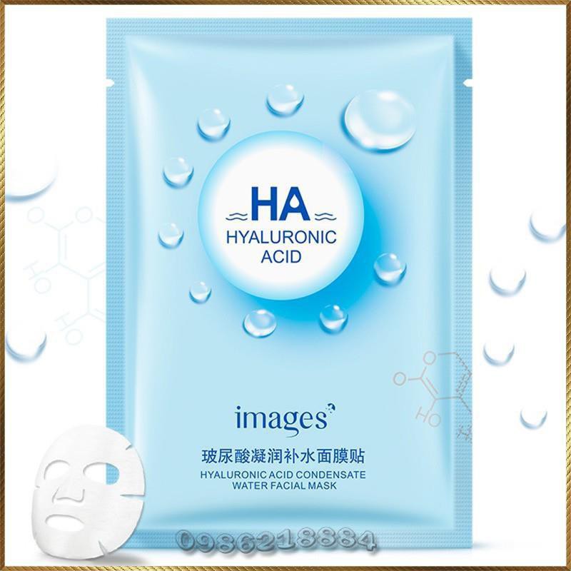 Mặt nạ giấy HA Images Bioaqua dưỡng trắng da mụn cấp ẩm thải độc HAI3