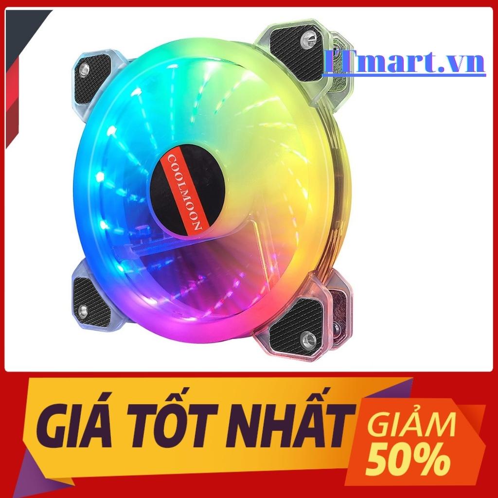 Quạt Tản Nhiệt, Fan Led ARGB Coolmoon K5 &amp; Bộ Hub Coolmoon + điều khiển