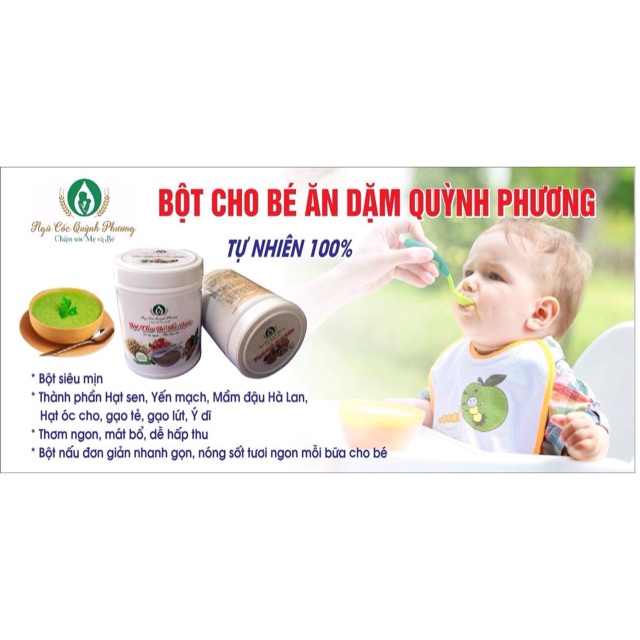 bột cho bé ăn dặm quỳnh phương