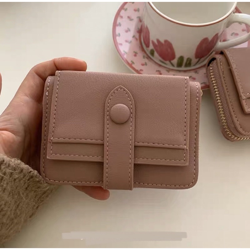 VÍ DA MINI ĐỰNG TIỀN NHIỀU NGĂN VINTAGE