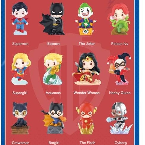 Pop mart popmart Nghệ Thuật dc justice League series Siêu Nhân Mù